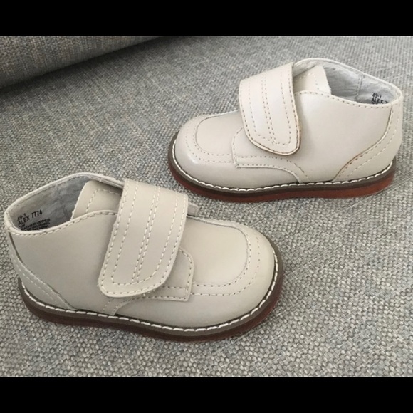 FootMates baby leather beige velcro shoes size 3M - Picture 2 of 5